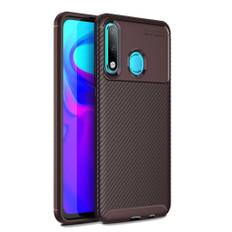 Huawei P30 Lite beskyttende kulfiber etui - Kaffe