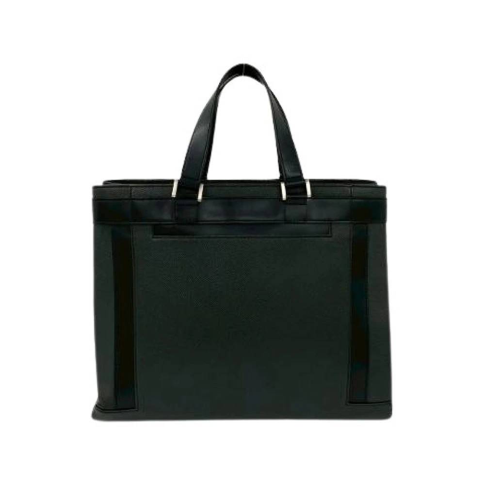 Louis Vuitton Vintage Pre-owned Kasbek PM Taiga Tote Bag - Vintage - Herre - Sort - ONE SIZE - Læder