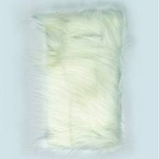 Pälstextil 20 x 35 cm - vit