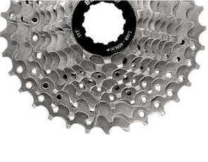 Sampak Bikepartner 9sp 11-34t Road/MTB med KMC X9 1/2x11/128" sølv/grå 114 led kæde 11-13-15-17-19-21-24-28-34t.