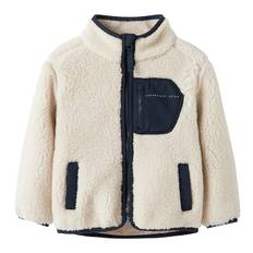 Name It Fleecejakke - NmnMattia - Moonbeam/Dark Sapphire - Name It - 1½ år (86) - Fleecejakke