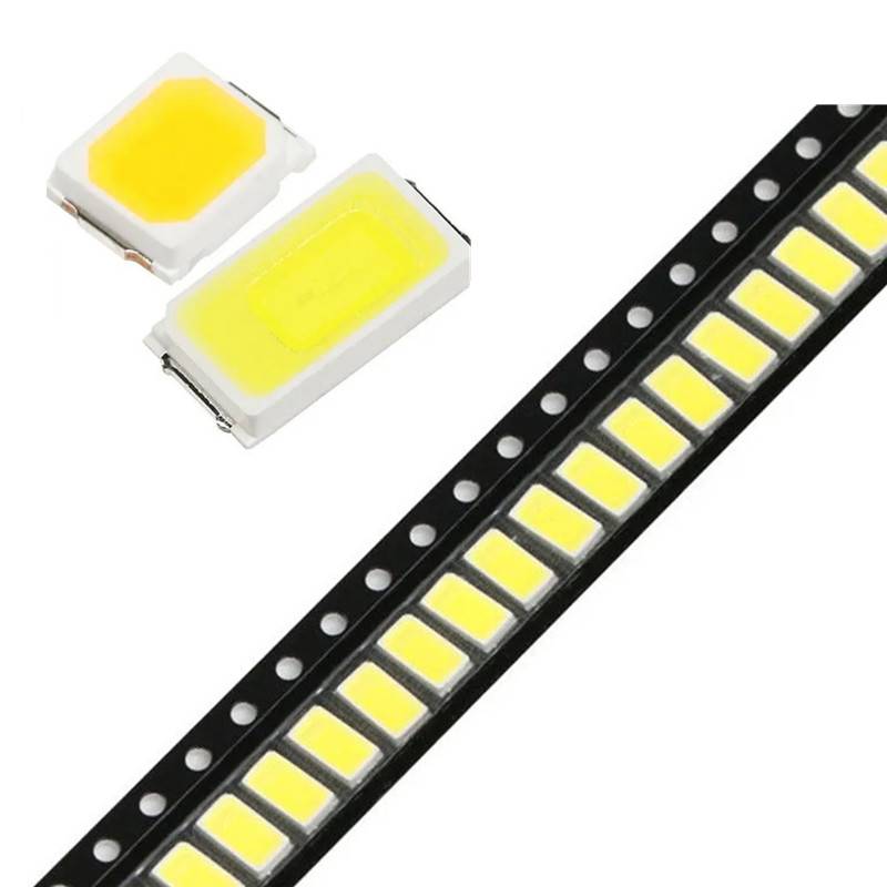 500PCS SMD LED 2835 5730 Chips 0.5W 70LM 3V150MA Beads Light 4000K White Cold Warm Surface Mount PCB Light Emitting Diode Lamp