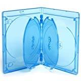 ELITE Blu-Ray fodral för 4 skivor – 15 mm – 5 stycken – blå