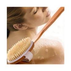 Badebørste Rygbørste Brusebørste Lang børste til rygkroppen - en cellulitemassager