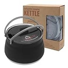 Foldable Kettle, Kettle Camping, Foldable Travel Kettle, Portable Travel Kettle, Convenient Storage, Compact And Portable Kettle Design For Camping, Hiking, And On-the- Hot Beverages