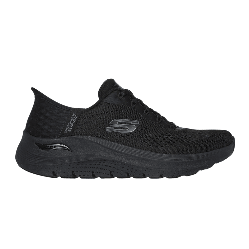 Skechers bred slip-in damesneaker - Sort