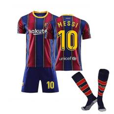 Fodboldsæt til børn Hjemme Ude T-shirt Sæt 21/22 - 20 21 Barcelona Hjem Me j 20 21 Barcelona Hjem Me 20 21 Barcelona Home Messi 10 Kids 24 (130-140)