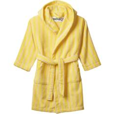Bongusta Naram Kids Bathrobe Stl. 5-7 år unisex - Morgonrockar Från Magasin - Pristine & Neon Yellow (5-7 år)