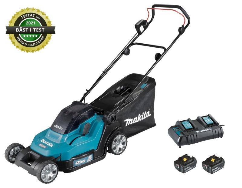 Makita DLM432CT2 Gräsklippare 2x18V, komplett