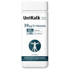 Unikalk 38µg D-vit. (180 stk.)