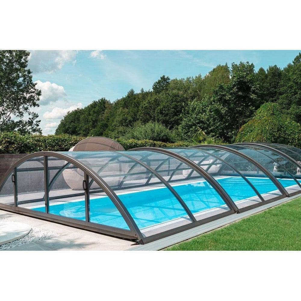 Albixon Pooltak Klasik - Antracit / Klarplast 4mm / 3x6m