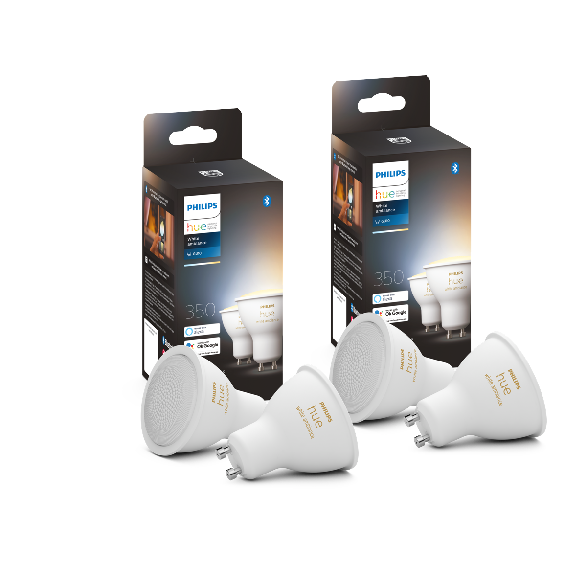 Philips Hue - 2xGU10 Dobbelt Pakke - White Ambiance - Bundle