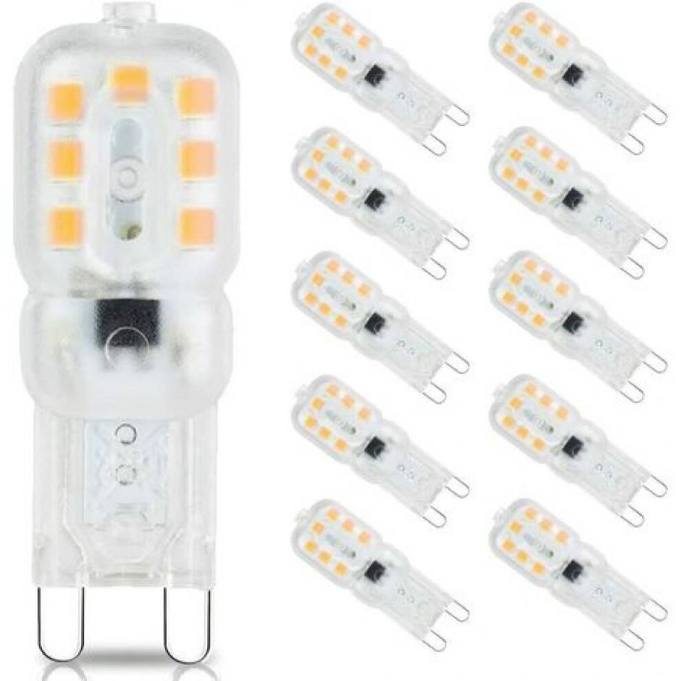 G9 Ikke-dæmpbar LED-pære, 33W halogenækvivalent, transparent hus, 30.000 timers levetid, energibesparende lys til dit hjem og din virksomheds behov