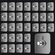 TEMU 30 Self-adhesive Picture Hooks: No Drilling Required, Traceless Picture Frame Nails For Photos And Posters - Strong Adhesive Hooks For Wall Decoration