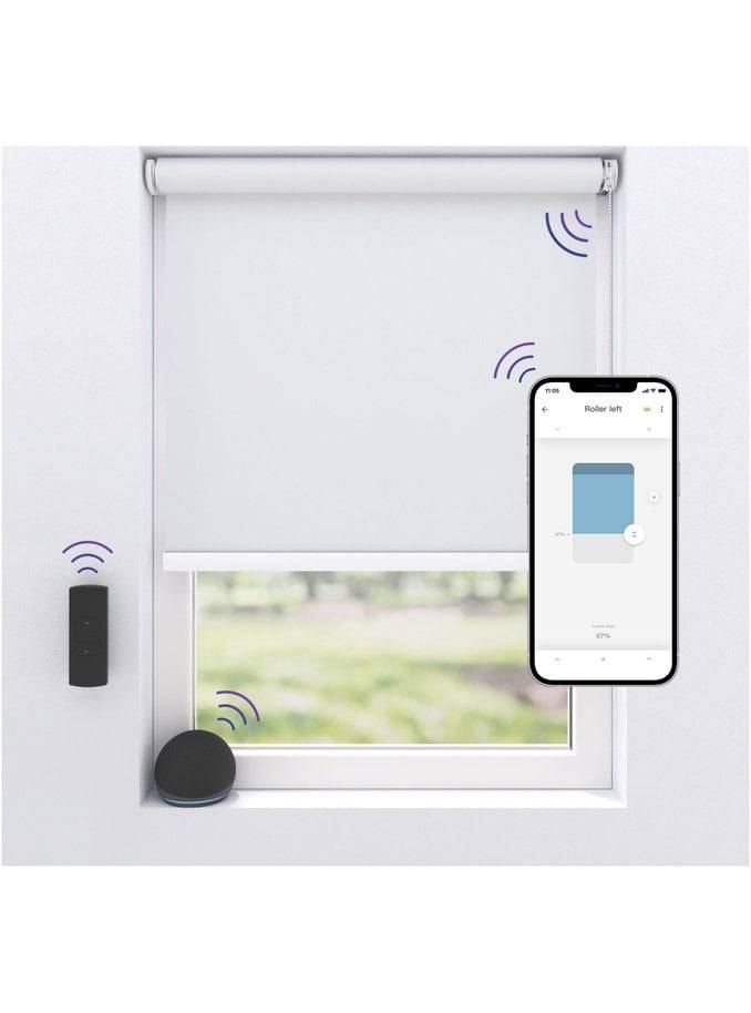 MotionBlinds - Wireless Electric Sort-Out Rollerblind 80x190cm - Hvid