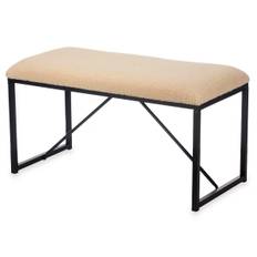 Bänk Gift Decor TR23063-2 Beige Metall Tyg 81 x 42 x 38 cm