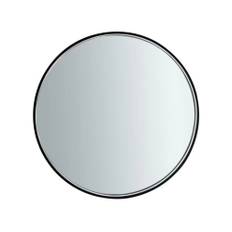 Milobad, Spejl m. LED, CL066, sort, Ø60 cm