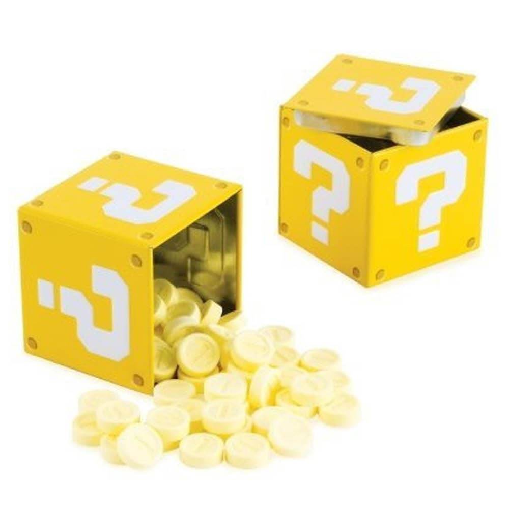 Super Mario Question Mark Coin Candies – godis i metallask 34 g