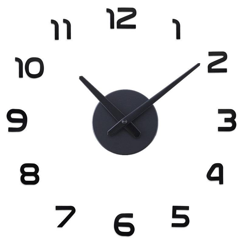 Wall stickers clock - Full black / 50 70CM (50 70CM)