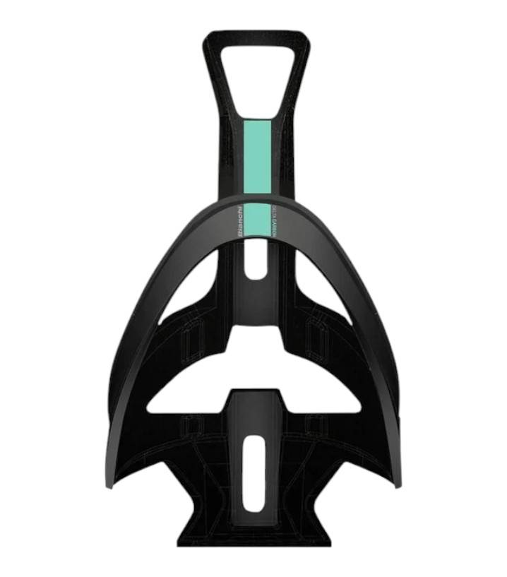 Flaskställ Bianchi Delta Carbon Svart/Celeste