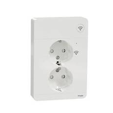 2-vägsuttag 16A med Zigbee Vit