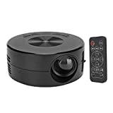 Mini Barnprojektor, Hemmabio Filmprojektor Bärbar Videoprojektor TFT LCD Inbyggd 4Ω 2W Högtalare, för Barn Jul Nyårspresenter, Svart