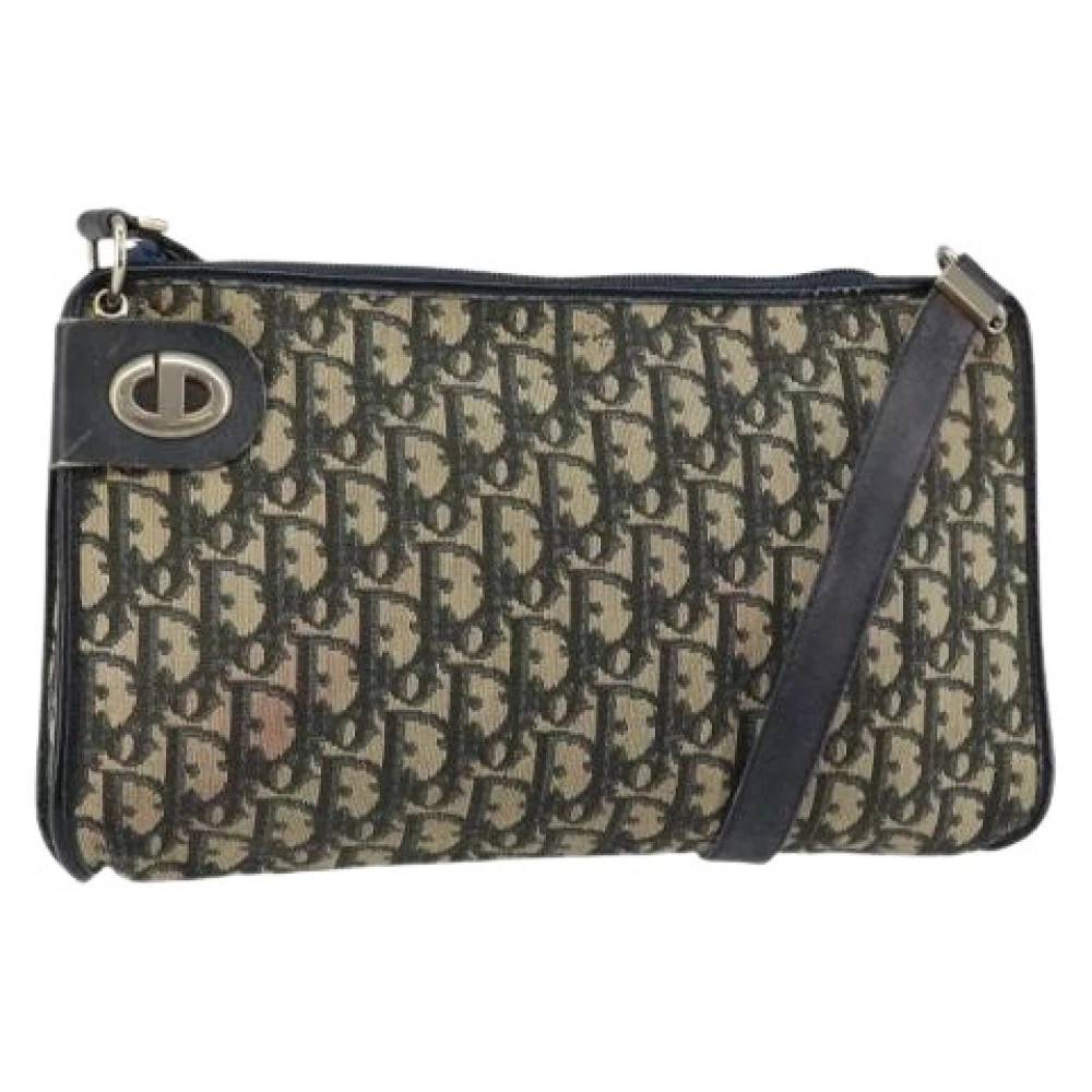 Dior Vintage Pre-owned Trotter Canvas Skuldertaske - Vintage - Dame - Flerfarvet - ONE SIZE - Uld