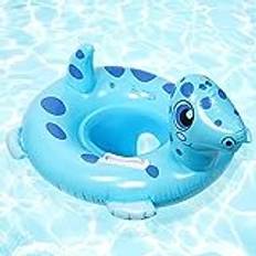 Flintronic Uppblåsbar badring för barn, simring för barn, spädbarn, uppblåsbar baby badring, uppblåsbar simring med barnstol (2–8 år)