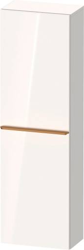 Duravit D-Neo højskab, 40x132 cm, venstre, højglans hvid/bronze