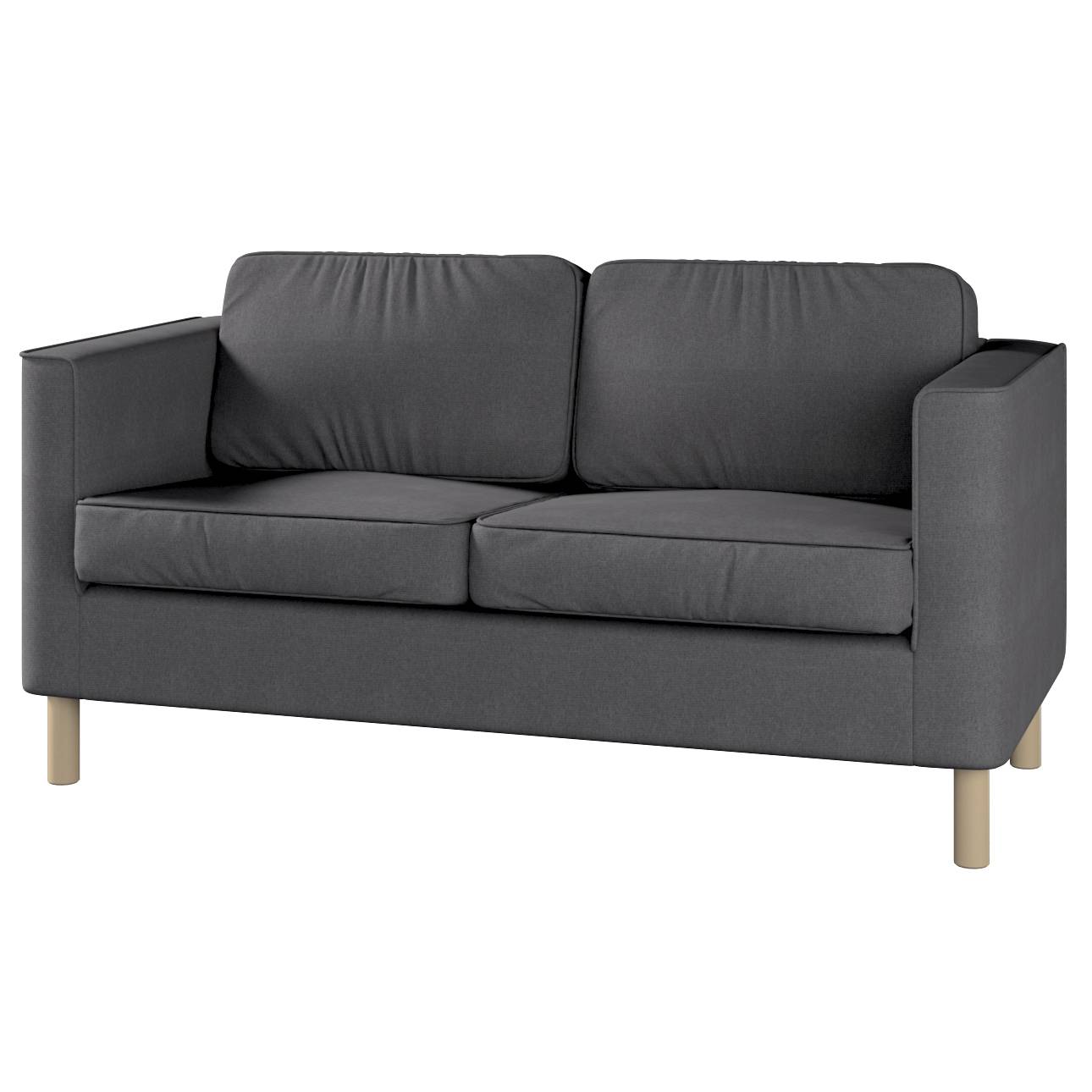 Pärup betræk 2 personer, Koksgrå, 165 x 80 x 86, Etna