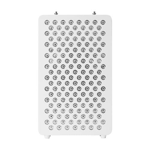 HELIO Premium rödljuslampa, röd ljusterapipanel - 5 bioaktiva våglängder, hög irradians, ultralåg EMF, inget flimmer, meditativt lugn, infraröd lampa, värmelampa (HELIO 2, 450W (150 x 3W))