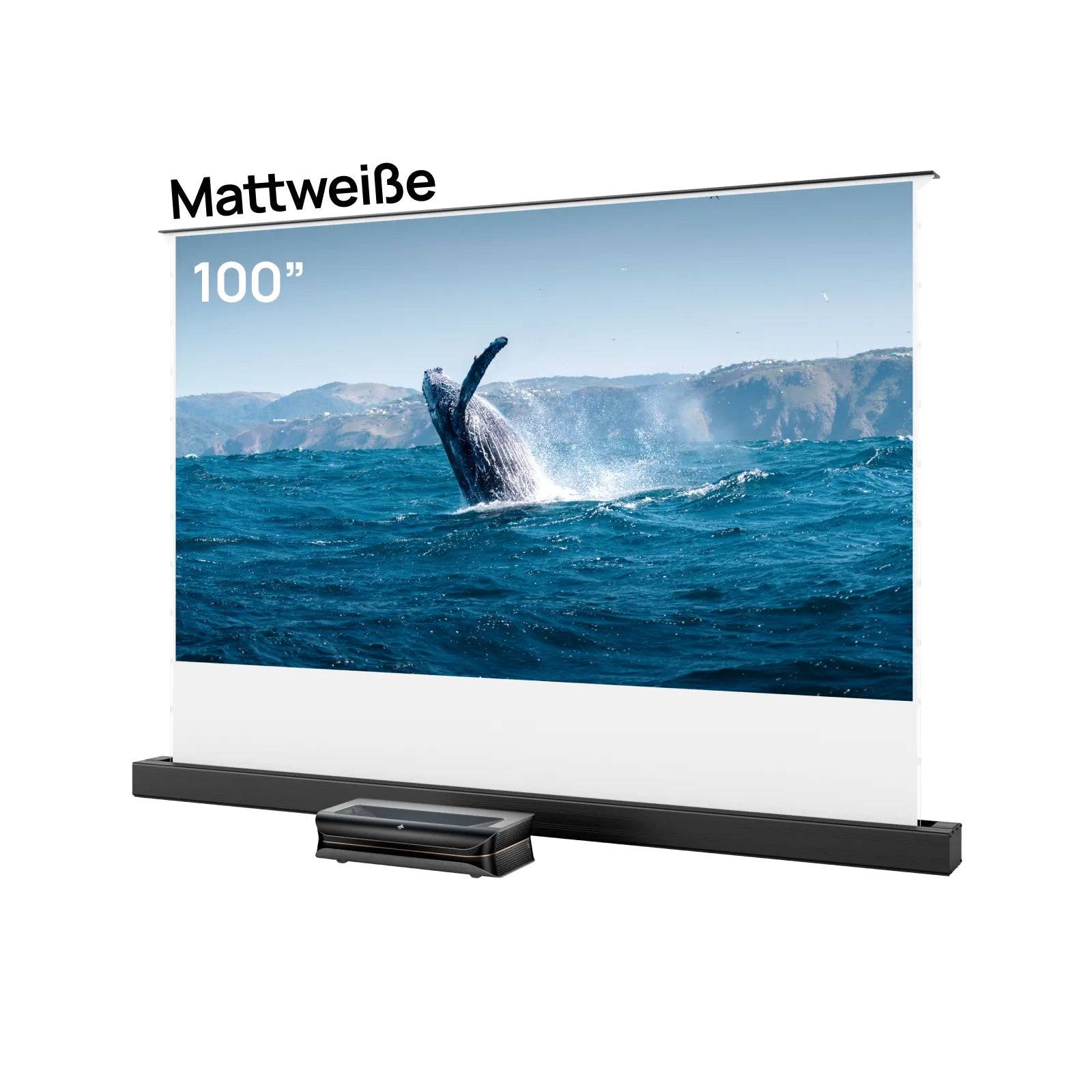 4K 3D Dreifach Laserprojektor LTV-3000 Pro - LTV-3000 Pro + Mattweiße Bodenaufsteigende Leinwand / 100‘’