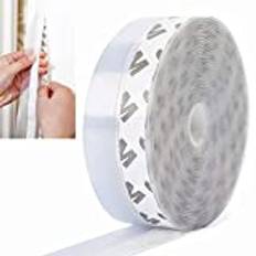Tätningslist för fönster Tuxiaobu - Väder Avisolering Silikon Dörr Tätningslist Draft Propp Gummitätning Tejp Enkel dörr Väderlist Transparent 19,6 Ft - Bredd 25 mm