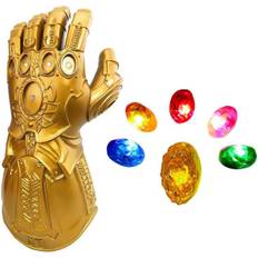 LED Lysende Infinity Gauntlet Thanos Handsker med Aftagelige Magnetiske Infinity Sten - WELLNGS