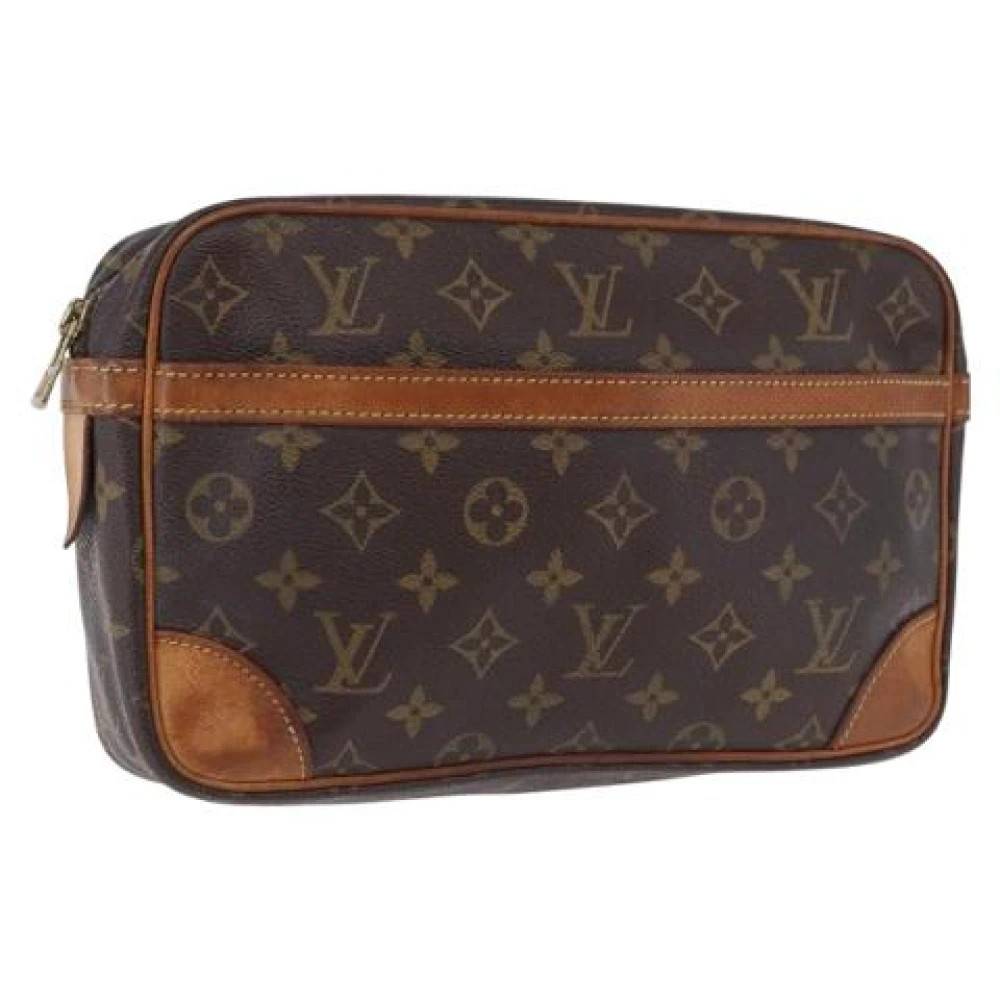 Louis Vuitton Vintage Pre-owned Clutch Taske - Vintage - Dame - Brun - ONE SIZE - Læder