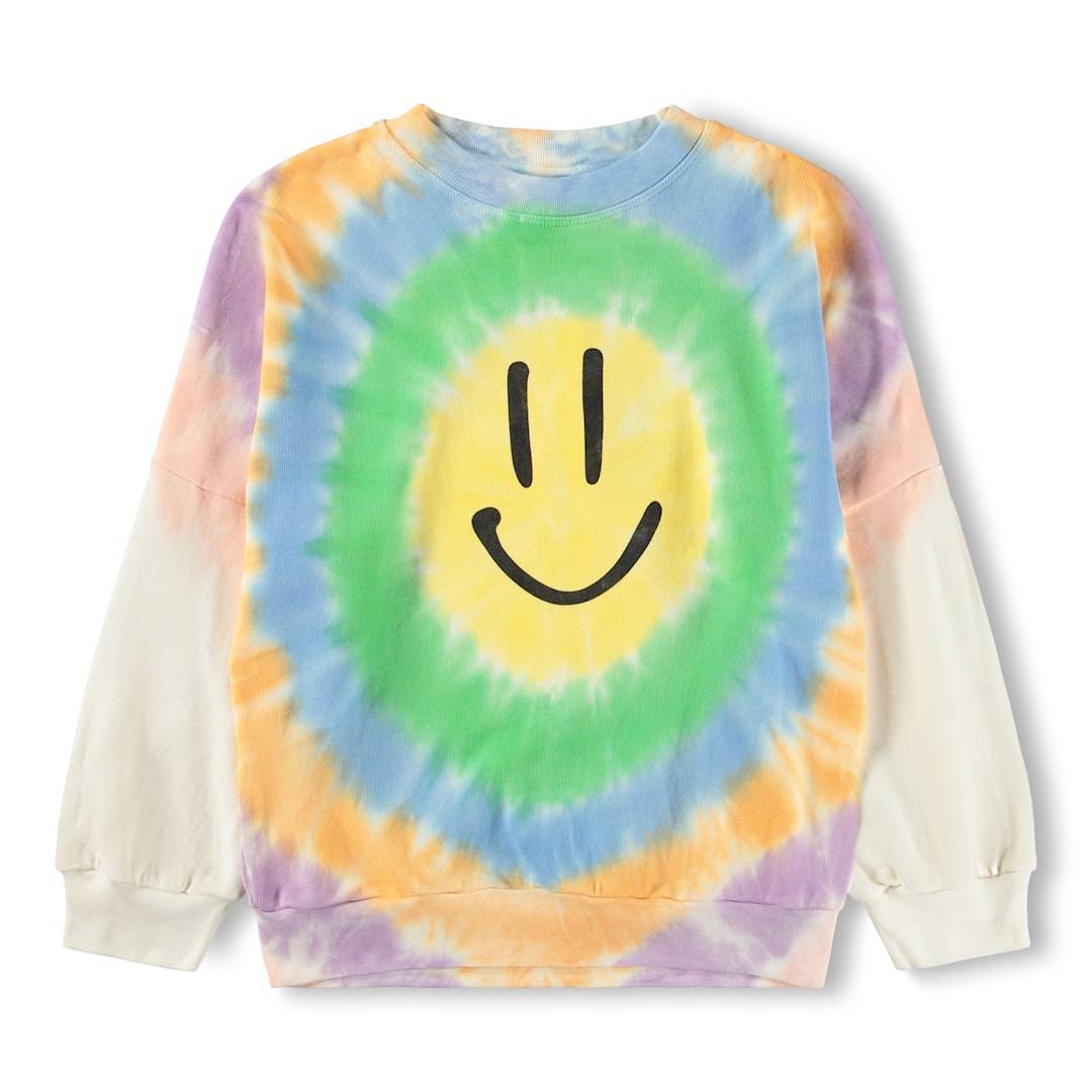 Molo GOTS Marika Sweatshirt Vibrant Tie Dye Vibrant Tie Dye 92 cm Rosa 92 cm Flickor