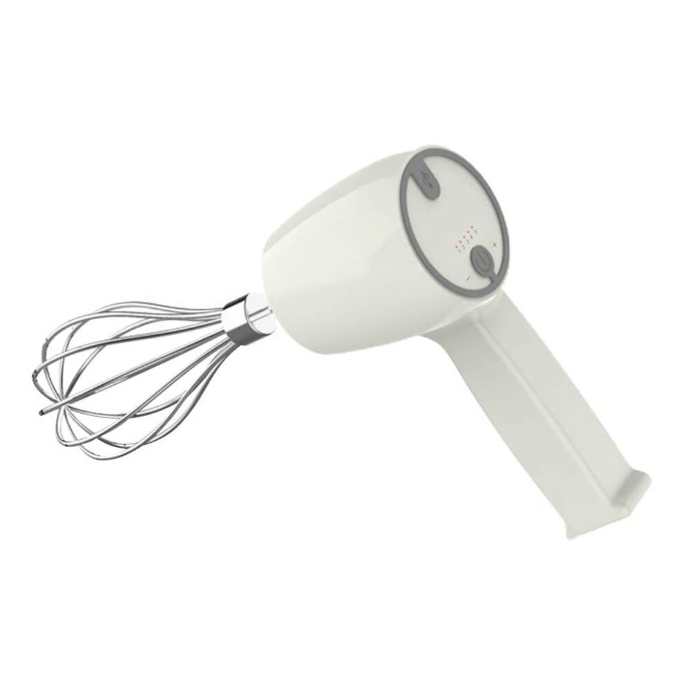 Ledningsfri håndmixer, USB genopladelig med multifunktionel mixer, rustfrit ståltilbehør, perfekt til kaffe- og mælkeblanding, letvægts