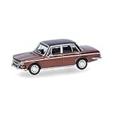 herpa 430746-004 Modellbil Simca 1301 Special, miniatyr i skala 1:87, samlarobjekt, tillverkad i Tyskland, modell av plast, färg: kopparmetallisk miniatyrmodell