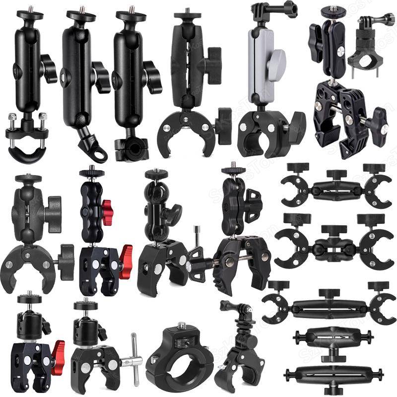 Sportkamerahållare Motorcykelfäste för Go Pro Hero 13 12 11 10 9 Insta 360 X4 X3 GO 3 3S Moto Cykel Cykel Styrefäste