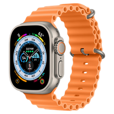 Apple Watch 44mm Silikone Rem - Orange til Serie 4/5/6