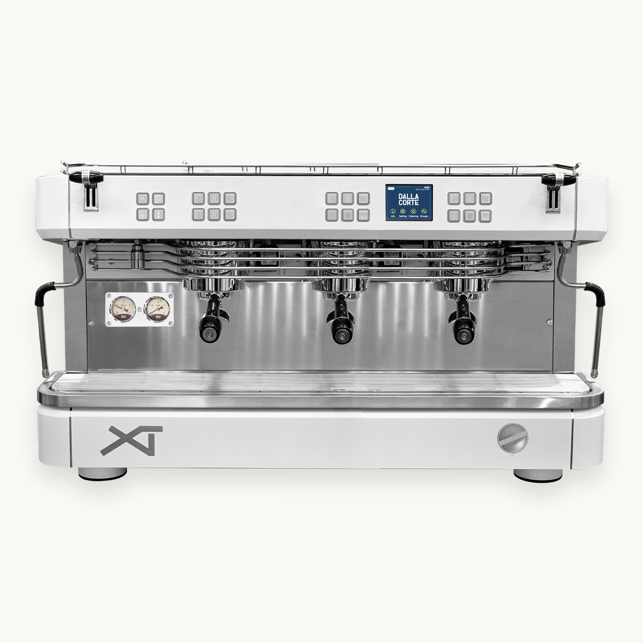 Dalla Corte XT Classic 2-grupps multiboiler-portafiltermaskin