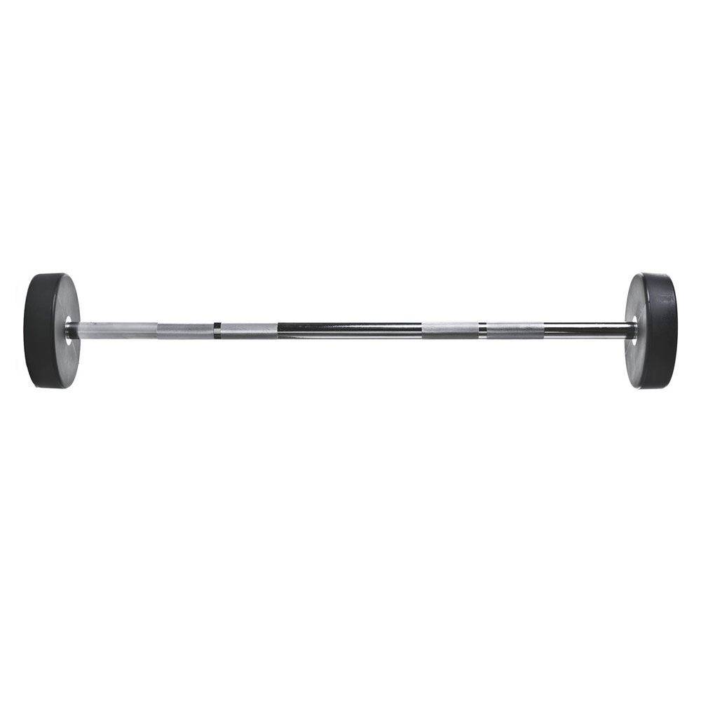 Thor Fitness Sort PU Lige Skivestang Vægt 10 kg.
