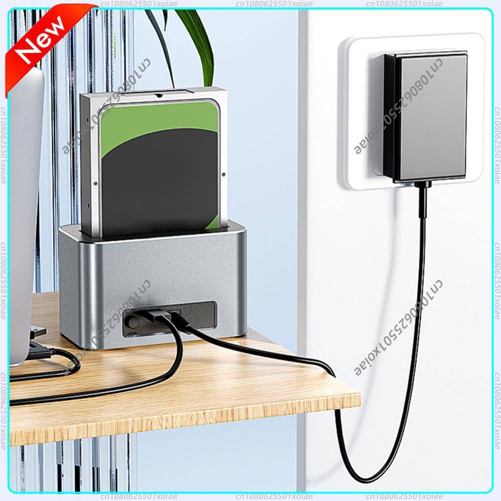 Hard Drive Dock Reader Converter Docking Station 5Gbps USB External Disk Box Enclosure Case for 2.5/3.5 Inch SATA/SAS HDD SSD