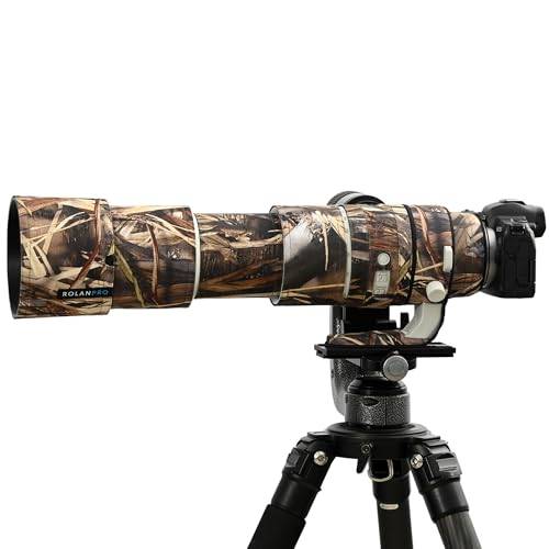 ROLANPRO Vattentätt linsskydd för Canon RF 200-800mm F6.3-9 IS USM Kamouflage Regnskydd-#39 Ogräskamouflage Vattentätt