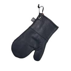 Recycled læder grillhandske fra SIMPLY LIVING - LIMO BLACK