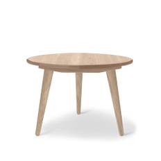 Carl Hansen - CH008, Tvålad Ek, Ø 78 cm - Höjd 44 cm - Sofaborde - Hans J. Wegner - Træ farvet - Træ