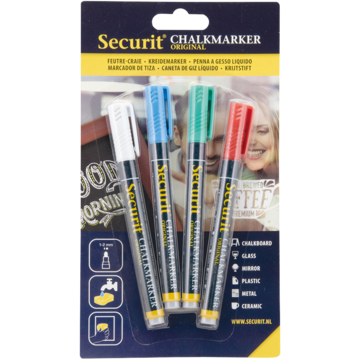 Securit Griffelpenna Mix 1-2mm 4-pack