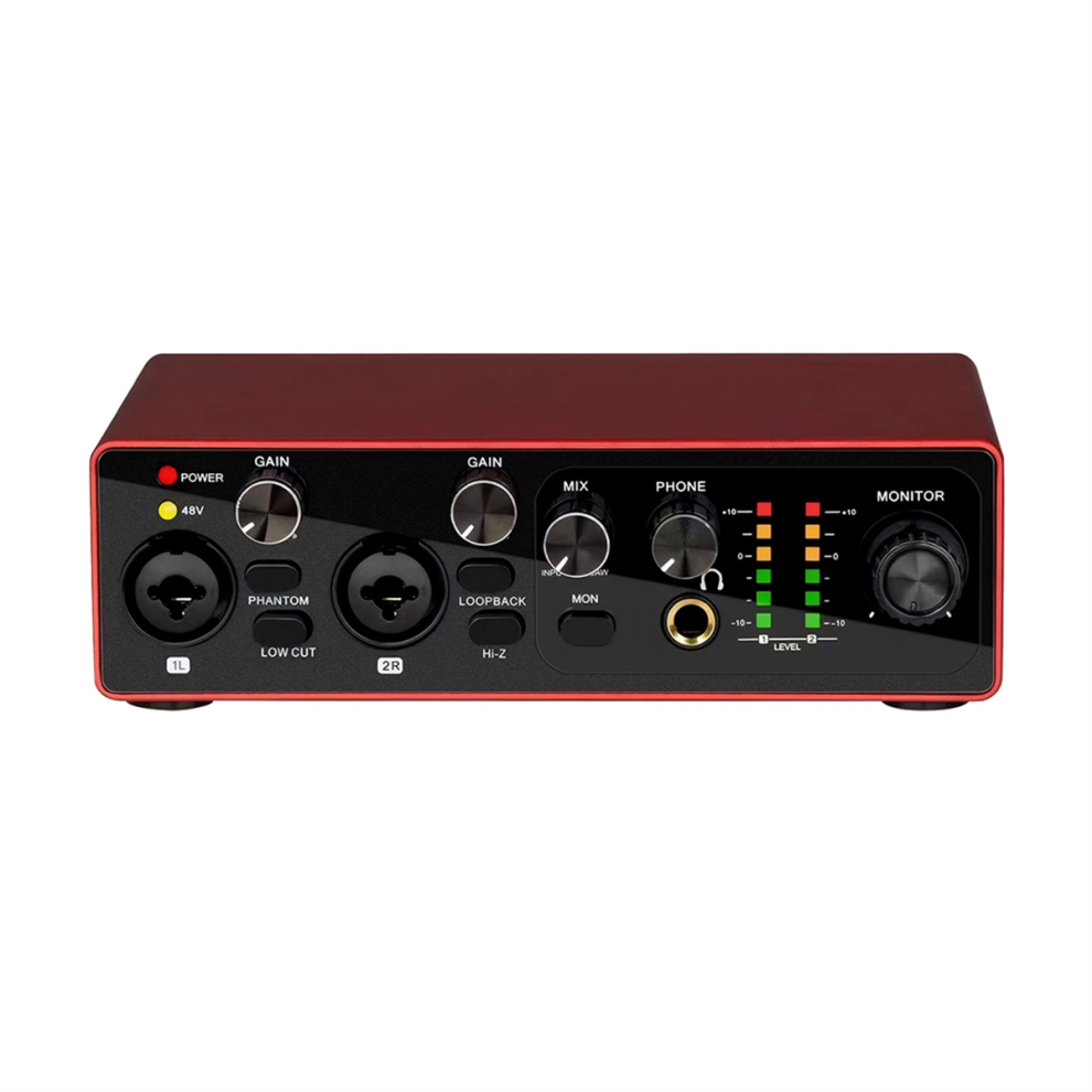 MB22 Professionelt Lydkort USB Audio Interface Phantom Power