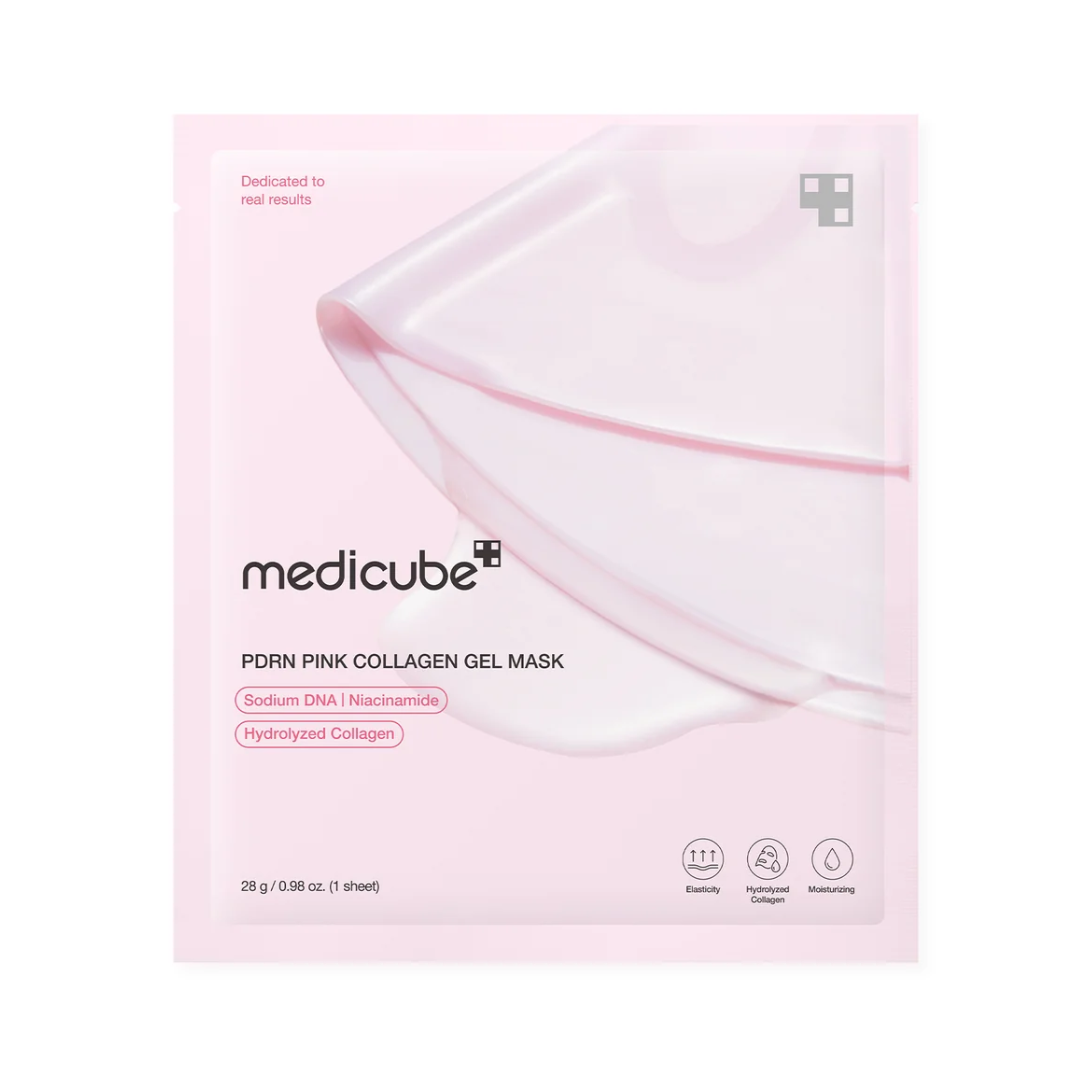 (Bundle) Medicube - PDRN Pink Collagen Gel Mask - Pink - One Piece - Klar til levering