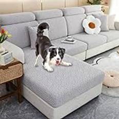 KCCRHIN Stretch Sectional Couch Cover Slitbeständig Universal Sofa Cushion Cover Sectional L Shape Couch Slipcover Jacquard Elastic Sofa Protector för 2 3 4 Cushion Couch,E,Plus M Seat Cover